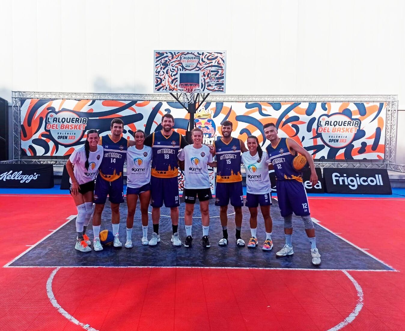 Els dos equips de l'Ontibasket 3x3