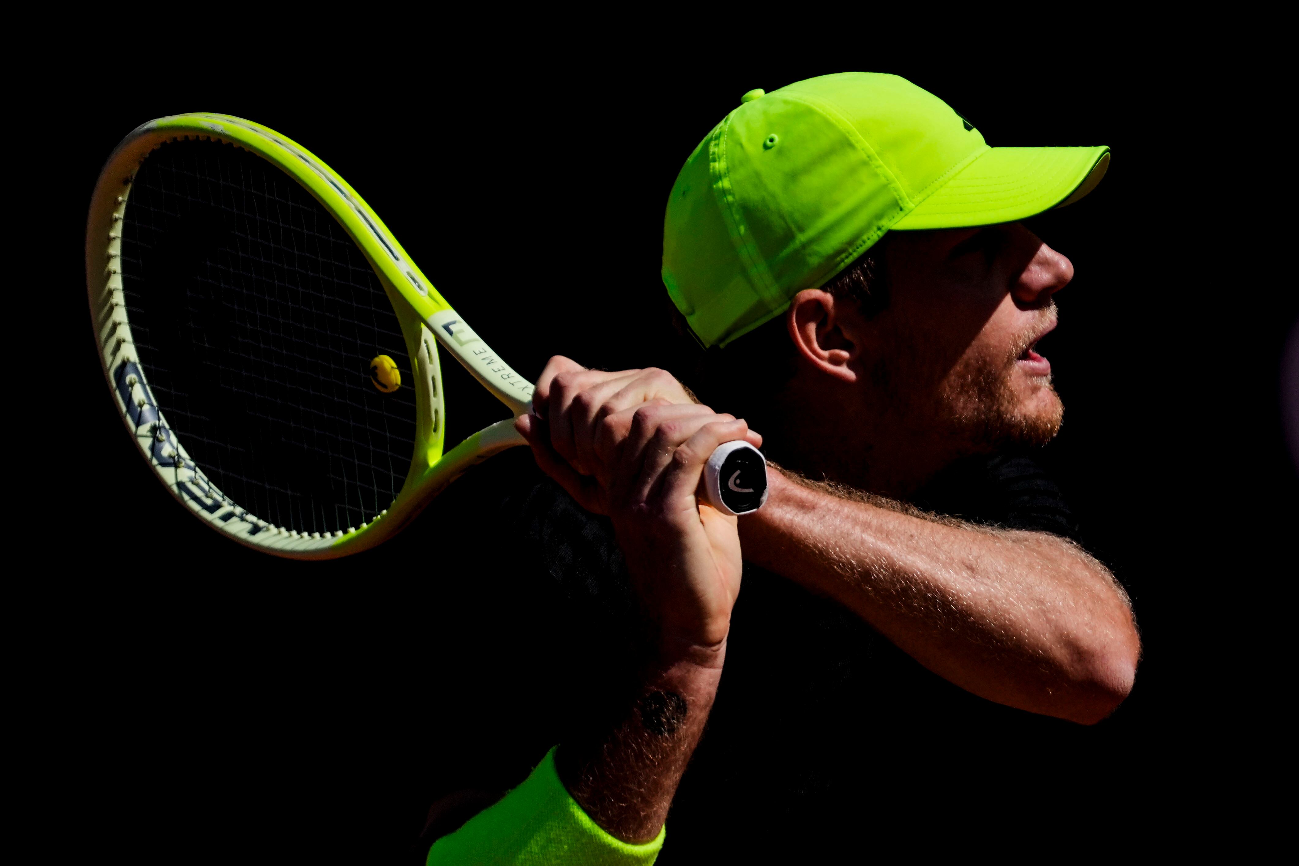 Alejandro Davidovich, durante su partido en el Godó ante Karen Khachanov