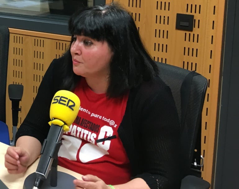 Sandra González, portavoz de la Plataforma de Afectados por Hepatitis C de Palencia