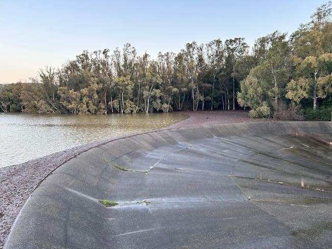 Estado esta mañana del embalse de Guadarranque