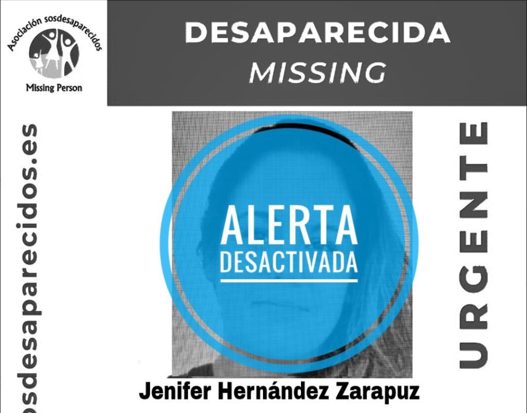 La Asociación S.O.S. Desaparecidos ha desactivado la alerta/Asociación S.O.S. Desaparecido