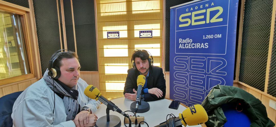 Manuel Ruiz (apymeal) y Sergio Pelayo (delegado comercio Algeciras).