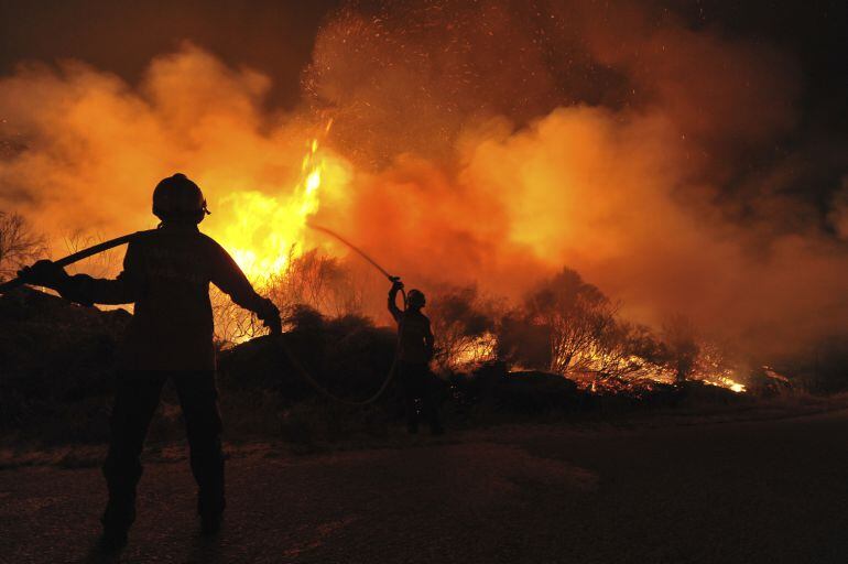 Extinción de un incendio