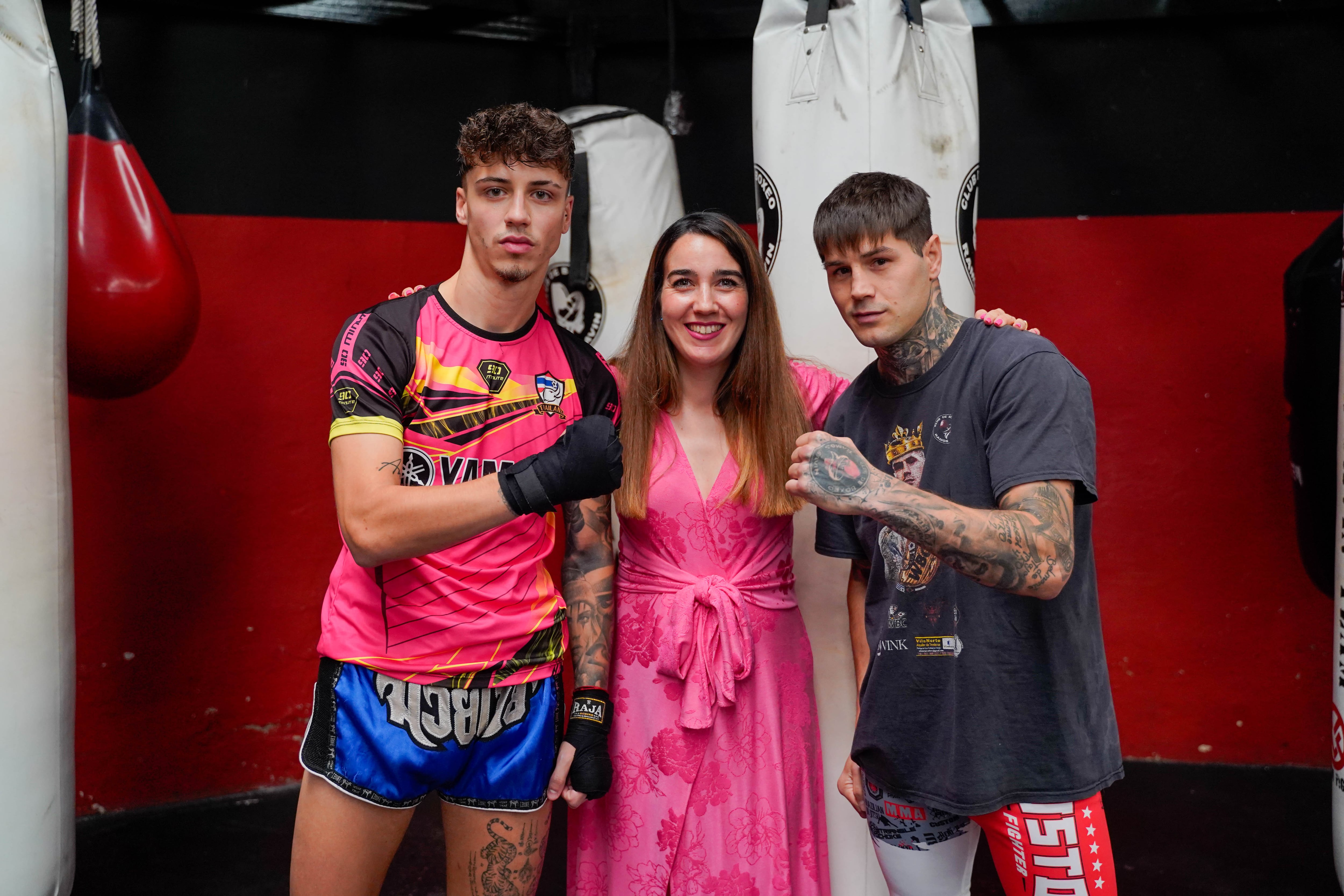 Jorge Pastor y José Ramos Savín junto a la concejala de Deportes de Colmenar Viejo, Fabiola Cebrián Pérez