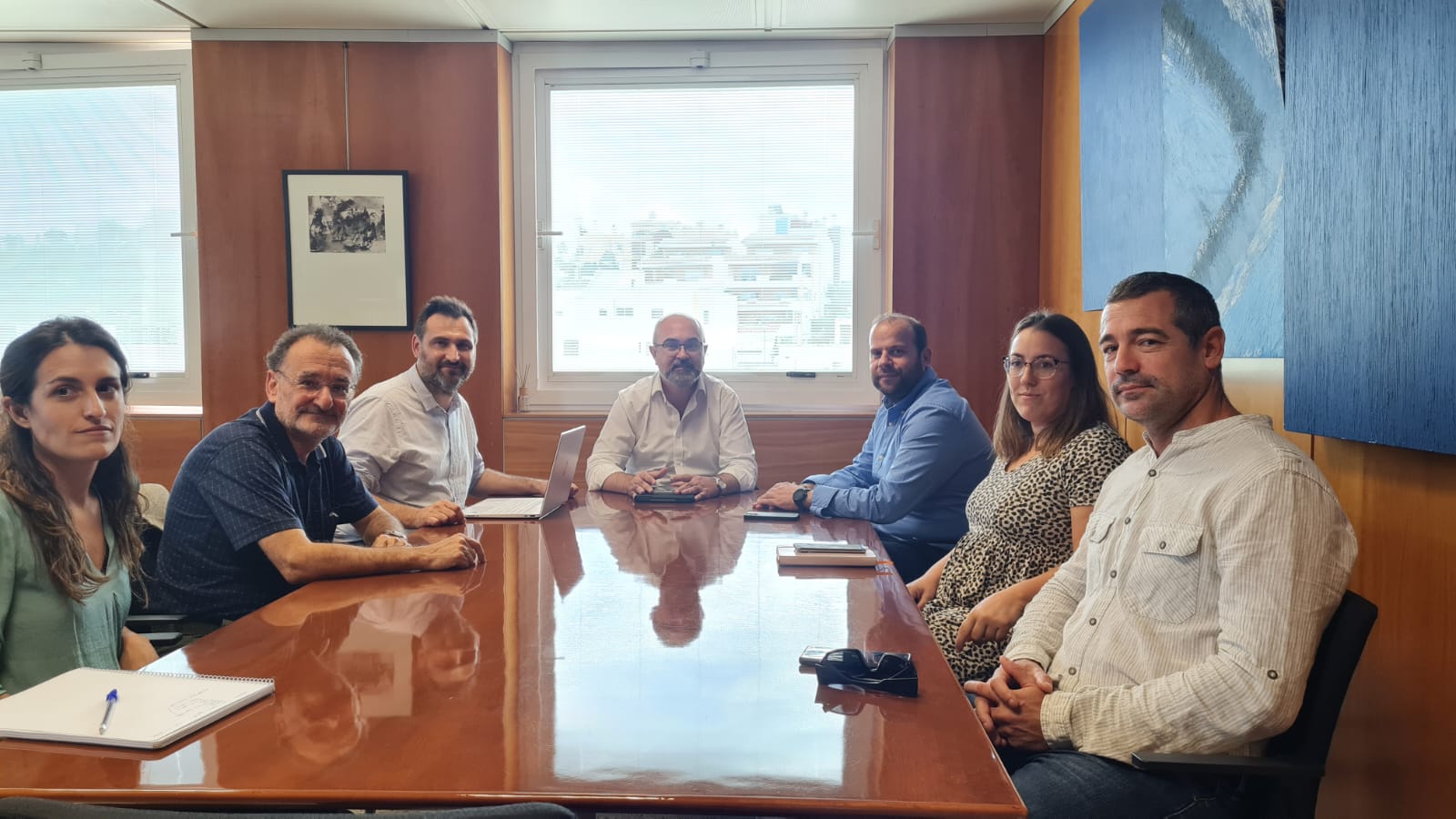 Un momento durante la reunión en Ibiza