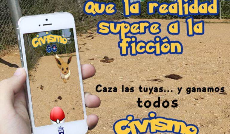 El consistorio anima a que, igual que se cazan pokémon, se cacen excrementos