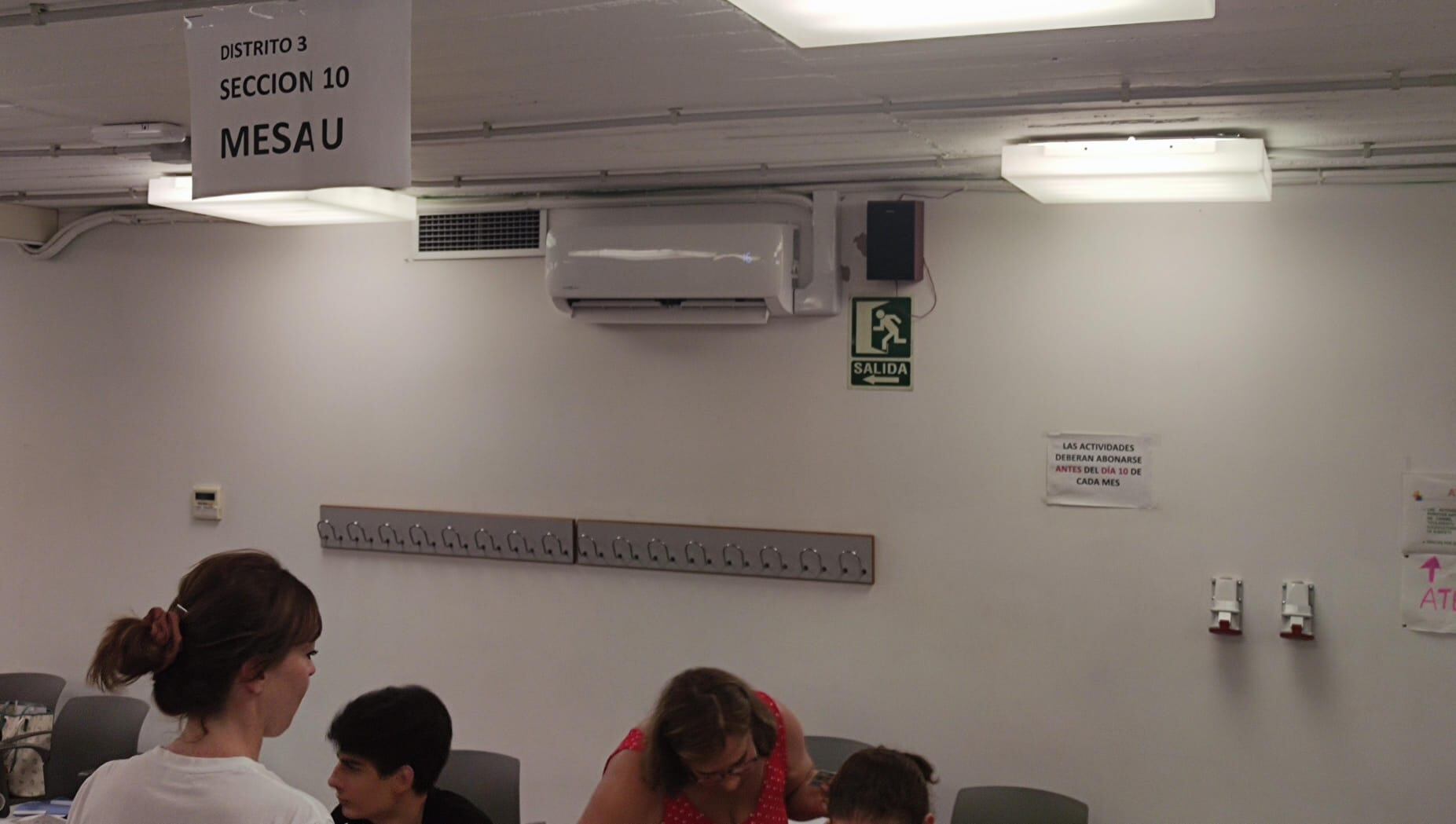 Uno de los aparatos de aire acondicionado en Villacerrada