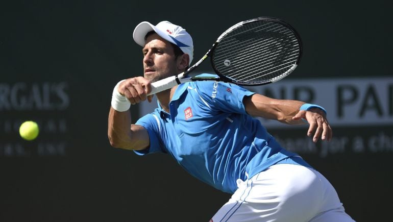 Djokovic, durante el torneo de Indian Wells 