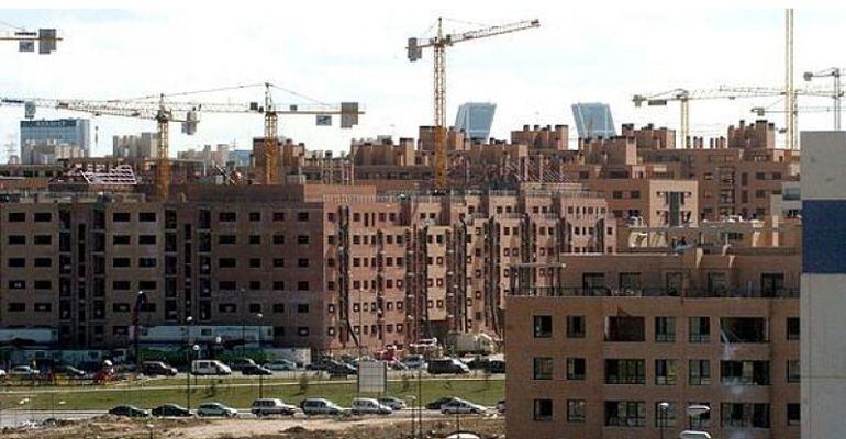 Construcción de viviendas en la zona norte de Madrid