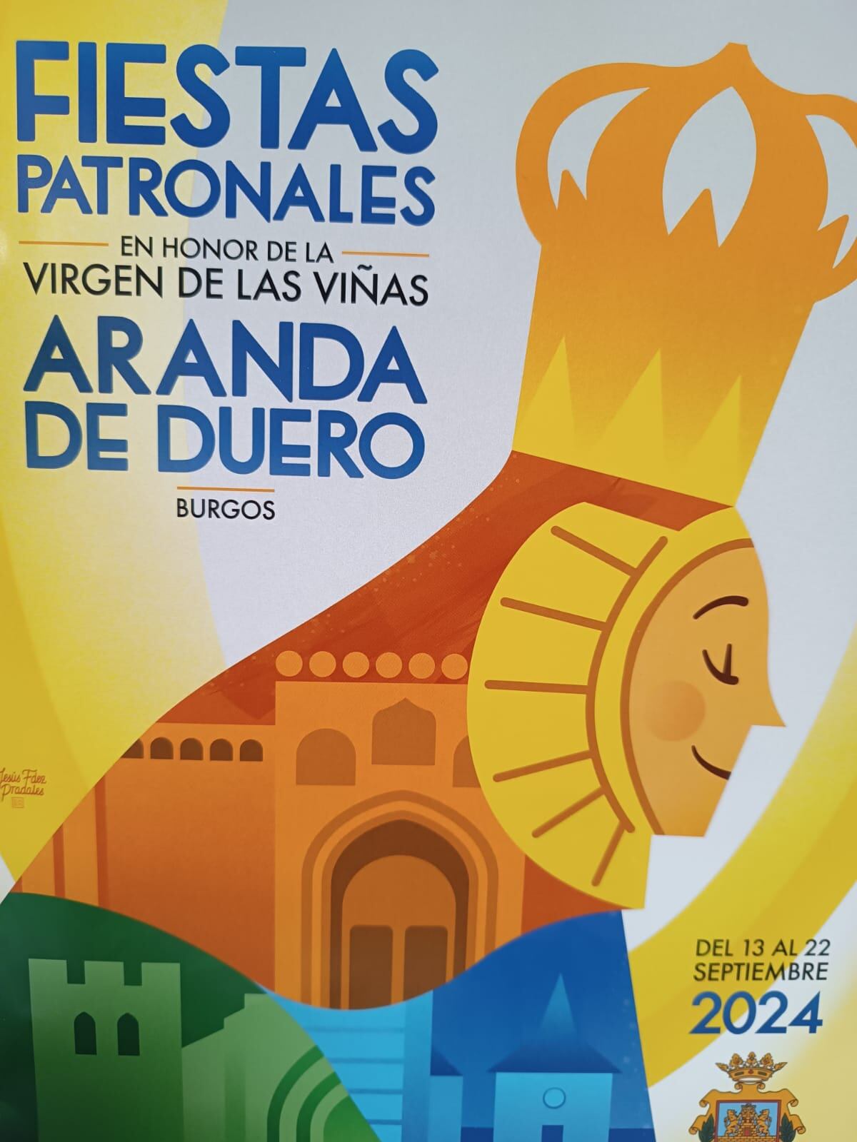 Cartel de las fiestas patronales de Aranda 2024