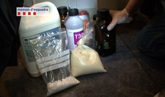 Material explosiu que feia servir la banda de lladres