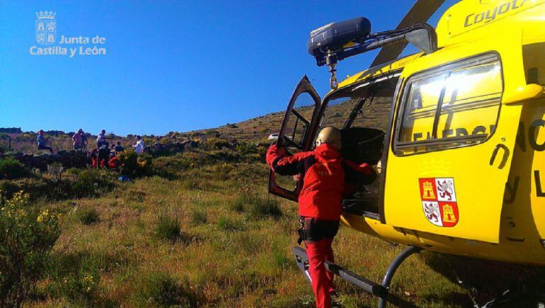 Helicóptero del Servicio de Emergencias 112 de Castilla y León