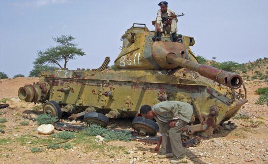 Un tanque en Somalia. 