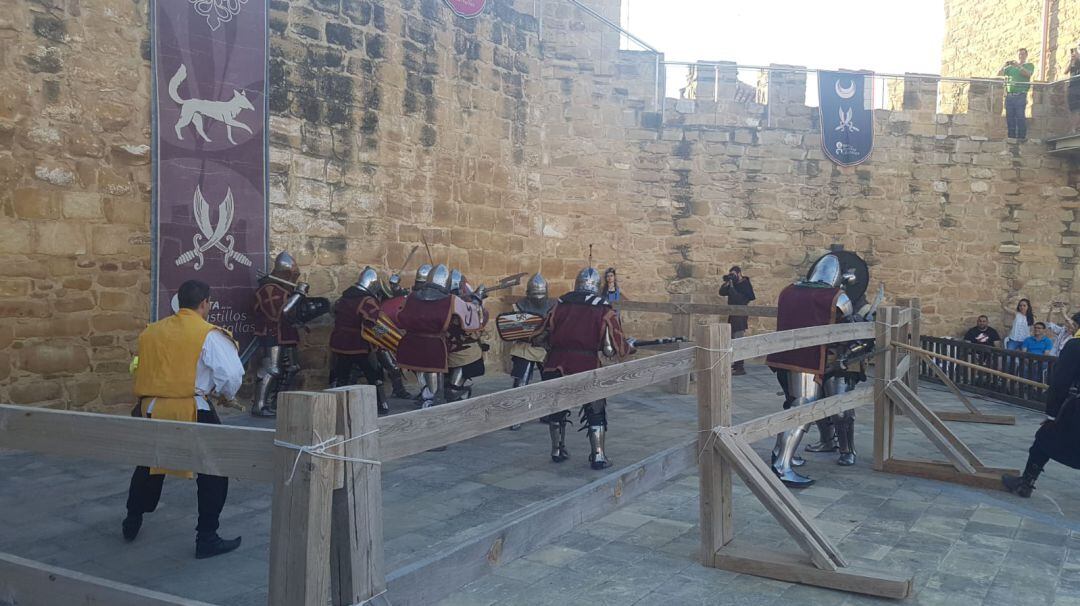 Exhibición de combate medieval.