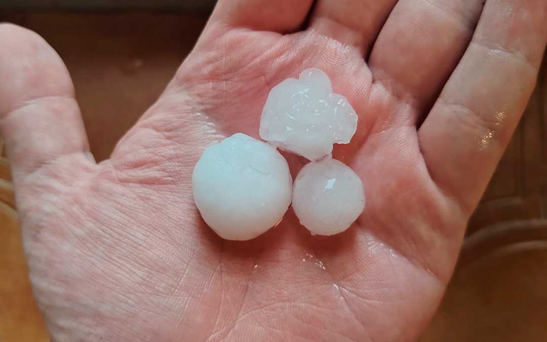 Granizada en Mas de las Matas (Teruel) en septiembre de 2025
