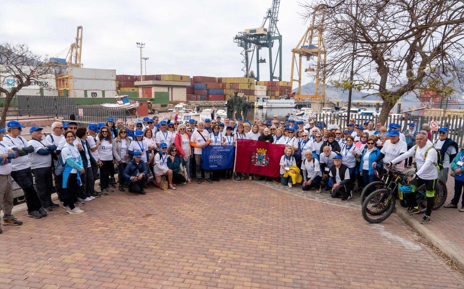 Asociación &#039;Senda Senior&#039; en la dársena de Santa Lucía