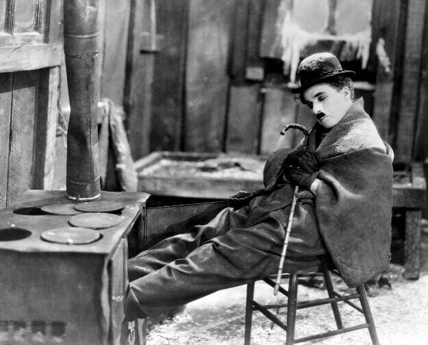 Charles Chaplin en "La quimera del oro"