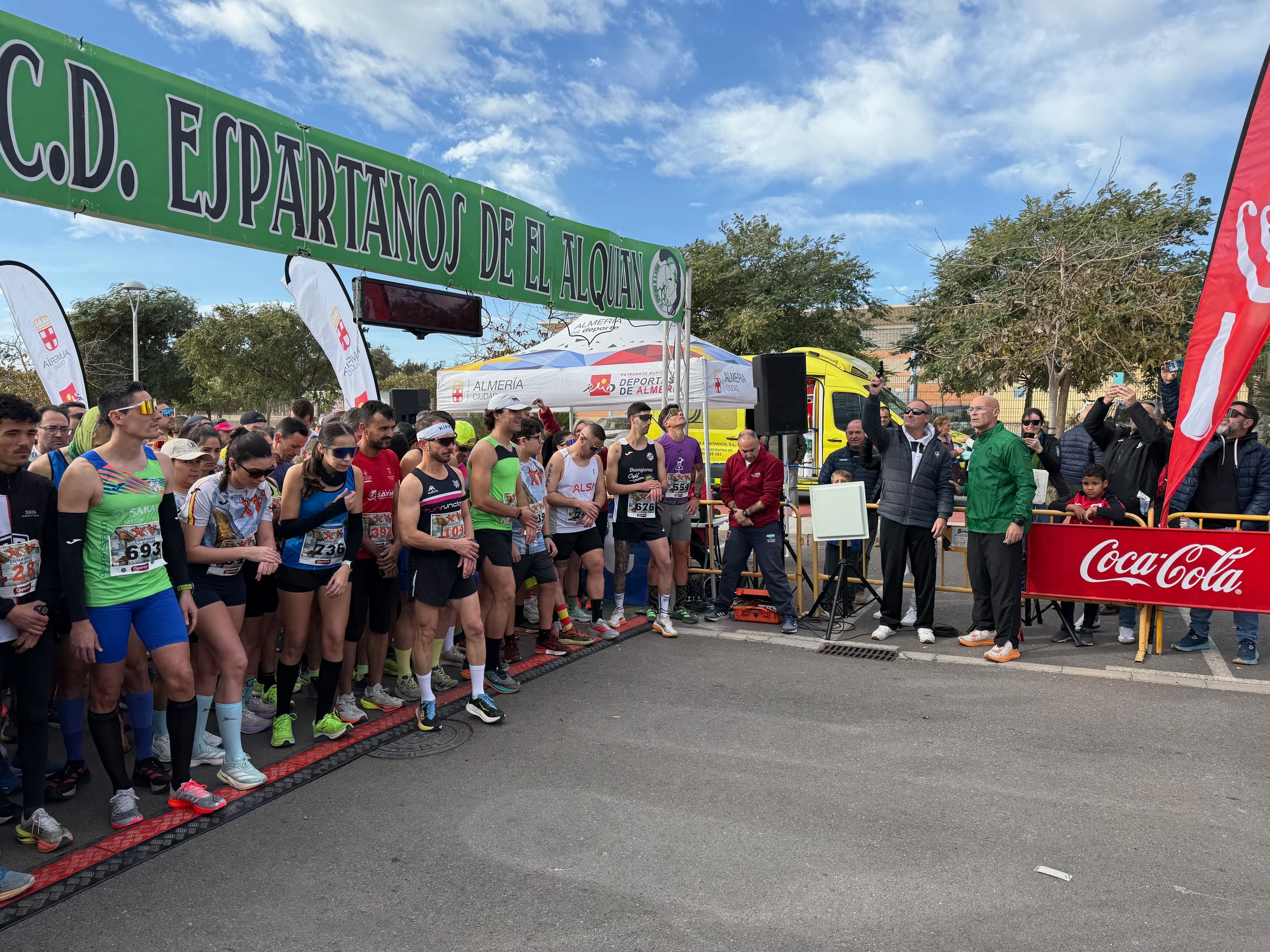 Youness Belyamna y Paula Ramírez ganan la XV Carrera ‘Espartanos del Alquián’.