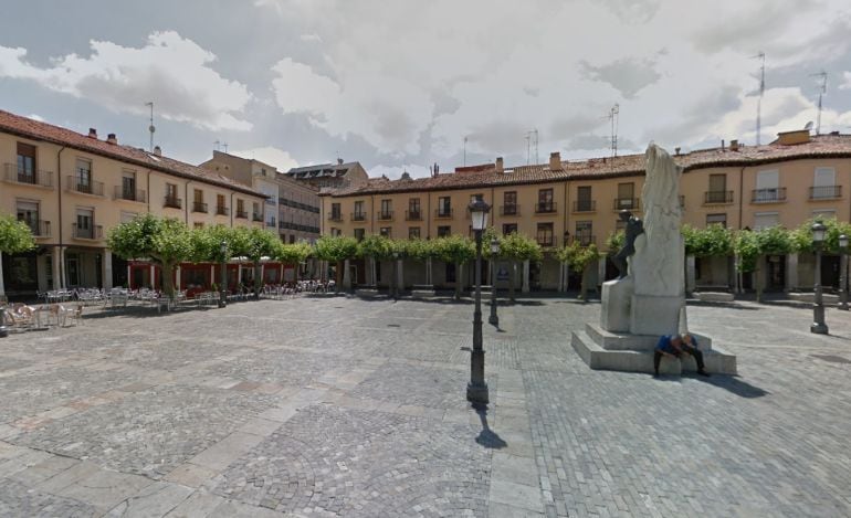 Imagen de la Plaza Mayor de Palencia.