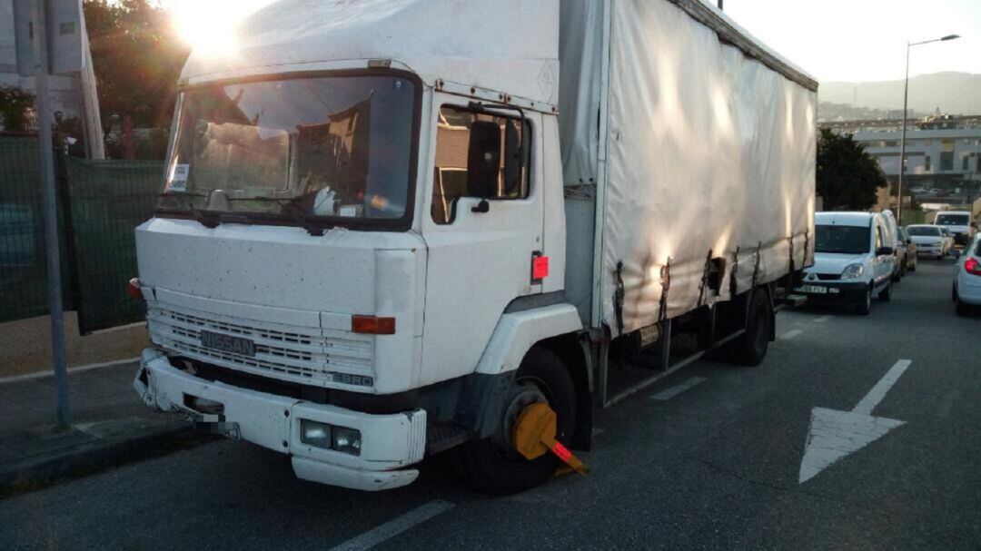 El camión interceptado.