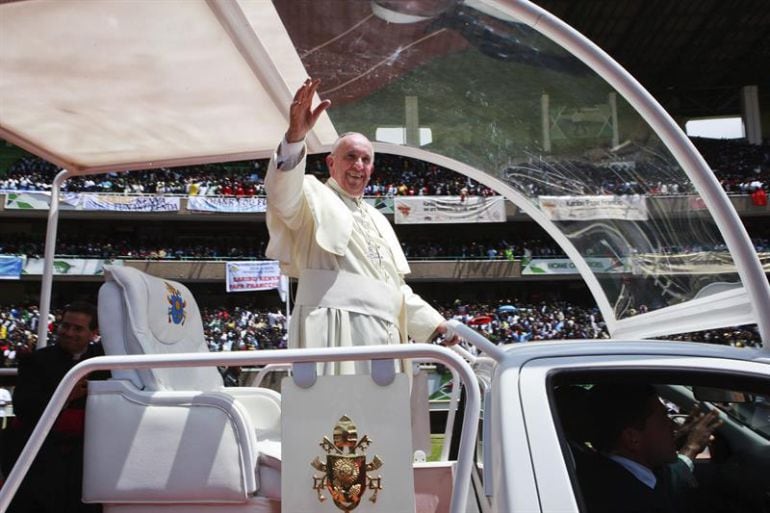 El Papa Francisco durante su visita a Kenya