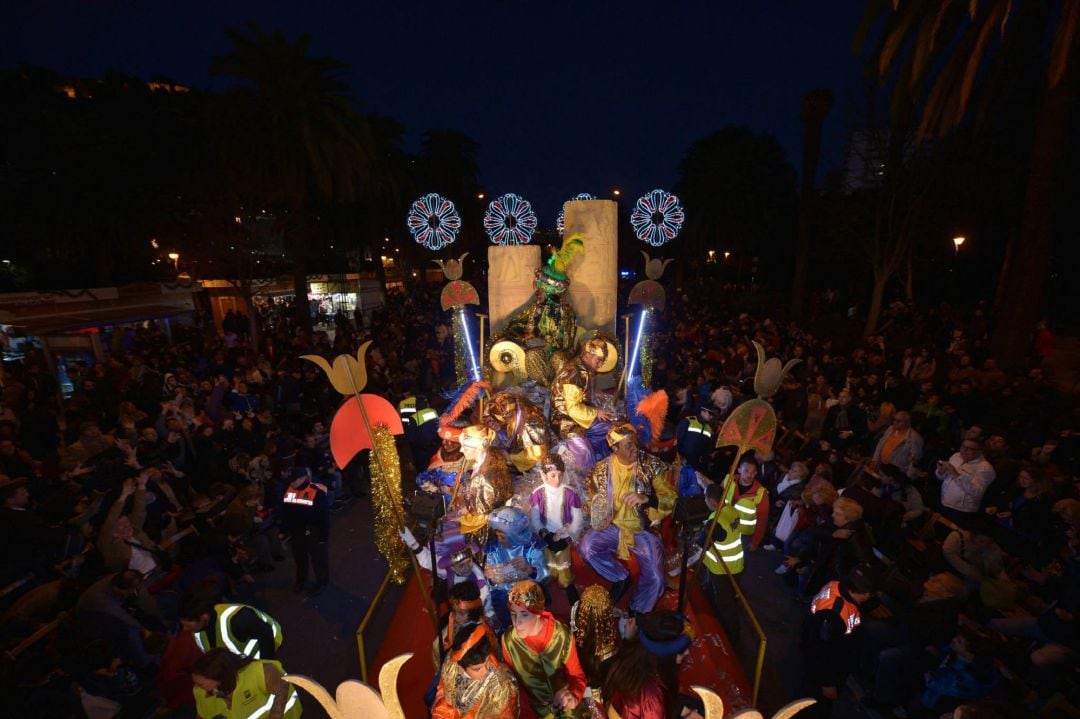 Cabalgata de Reyes Magos en Málaga capital