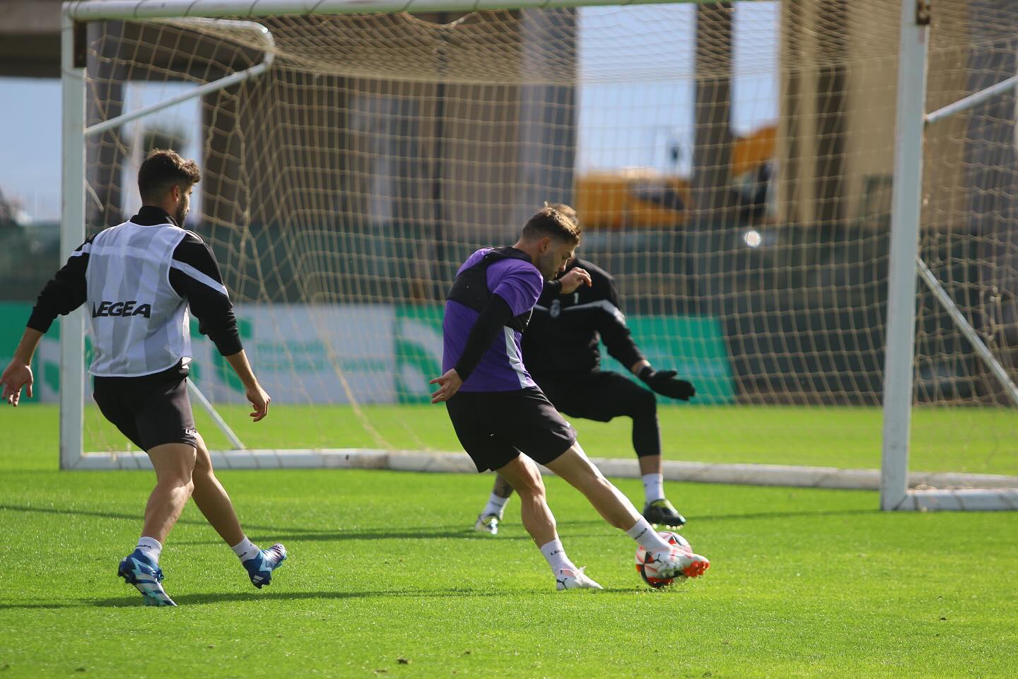 Un entreno de la Balona