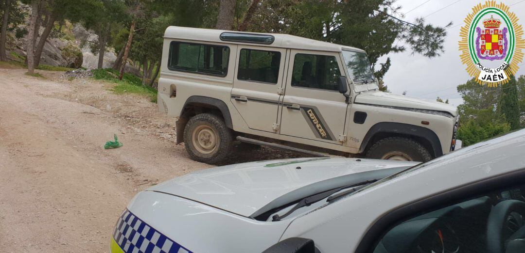 Vehículo sustraído.