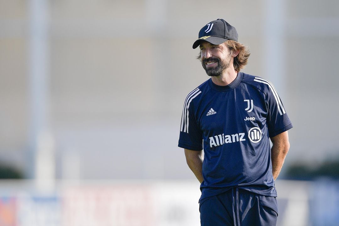 Andrea Pirlo durante un entrenamiento de la Juventus. 