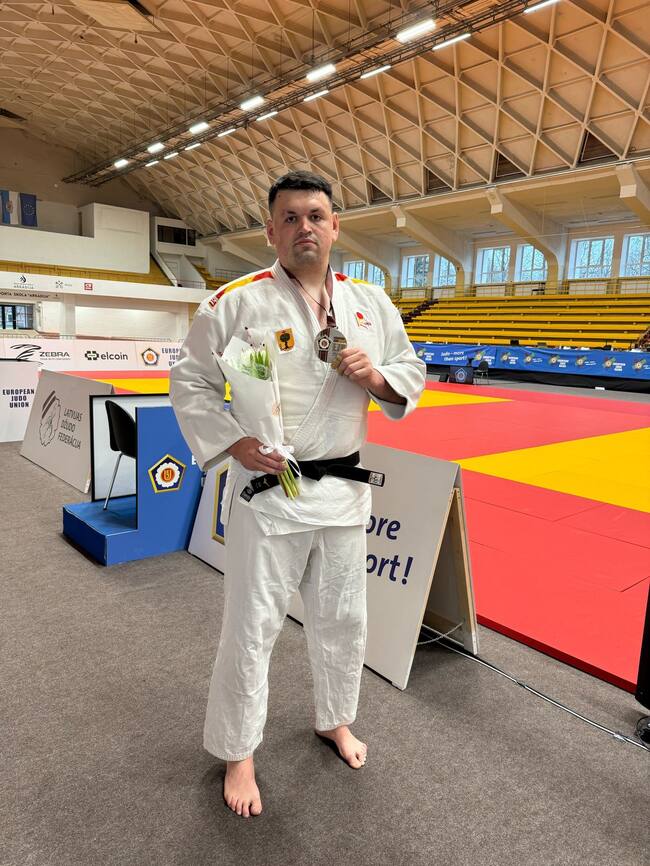 Irinel Chelaru en la European Cup Senior en Riga