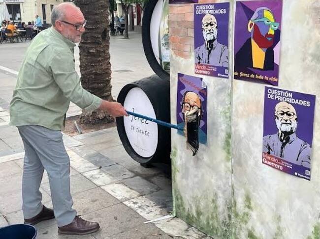 En la Plaza del Arenal comenzó la campaña de Podemos Jerez