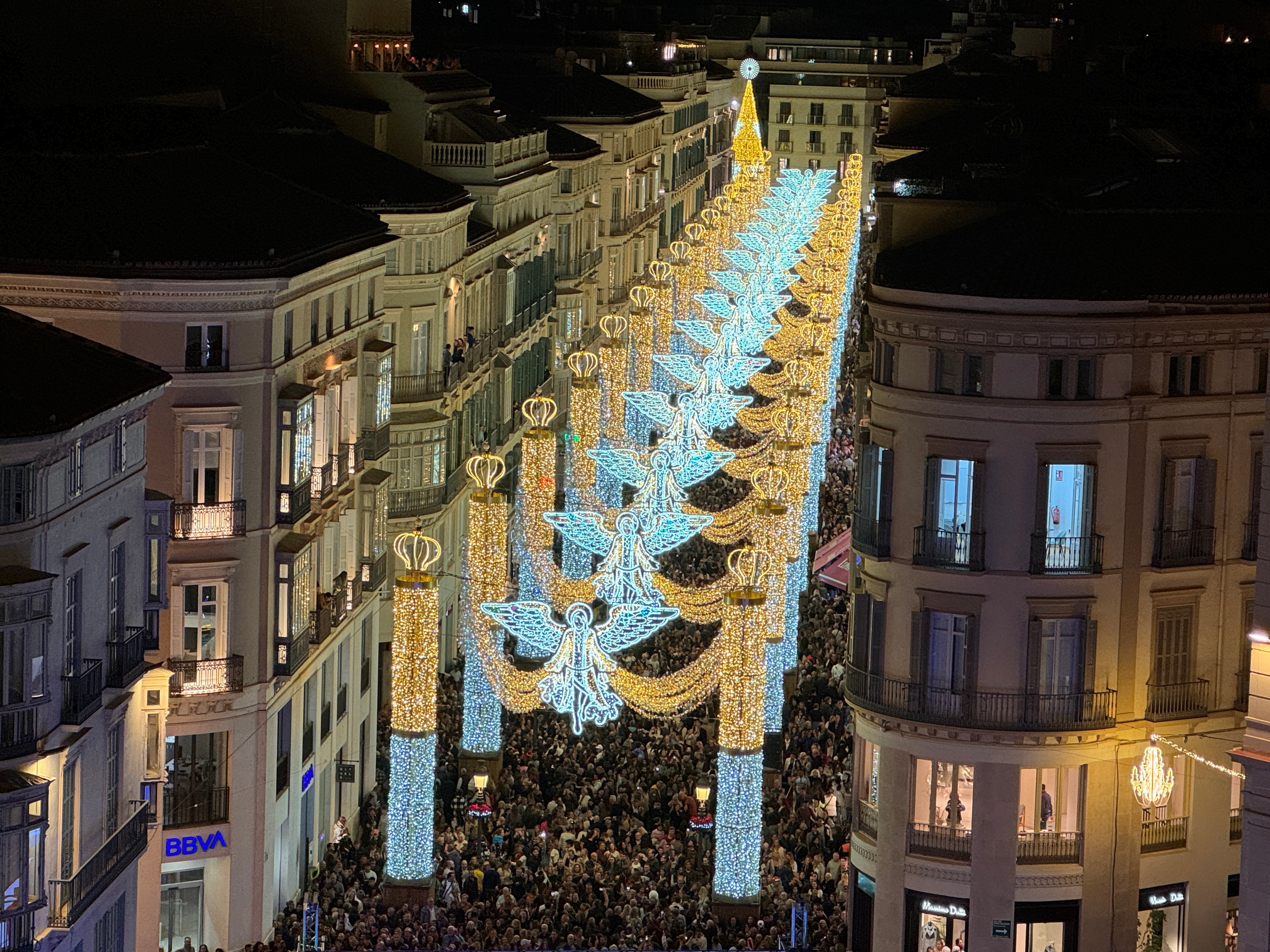 Encendido de las luces de Navidad en Málaga este viernes