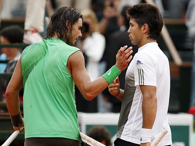 Verdasco felicita a Nadal al final del partido
