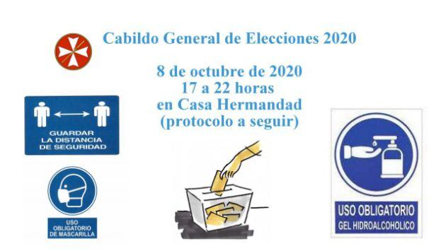 Cartel editado por la Hermandad de San Esteban para las elecciones que celebra este jueves