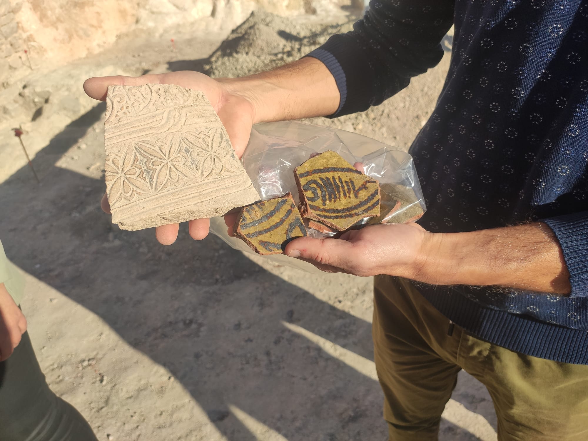 Parte de los restos árabes encontrados en la Plaza de Santiago de Jaén capital