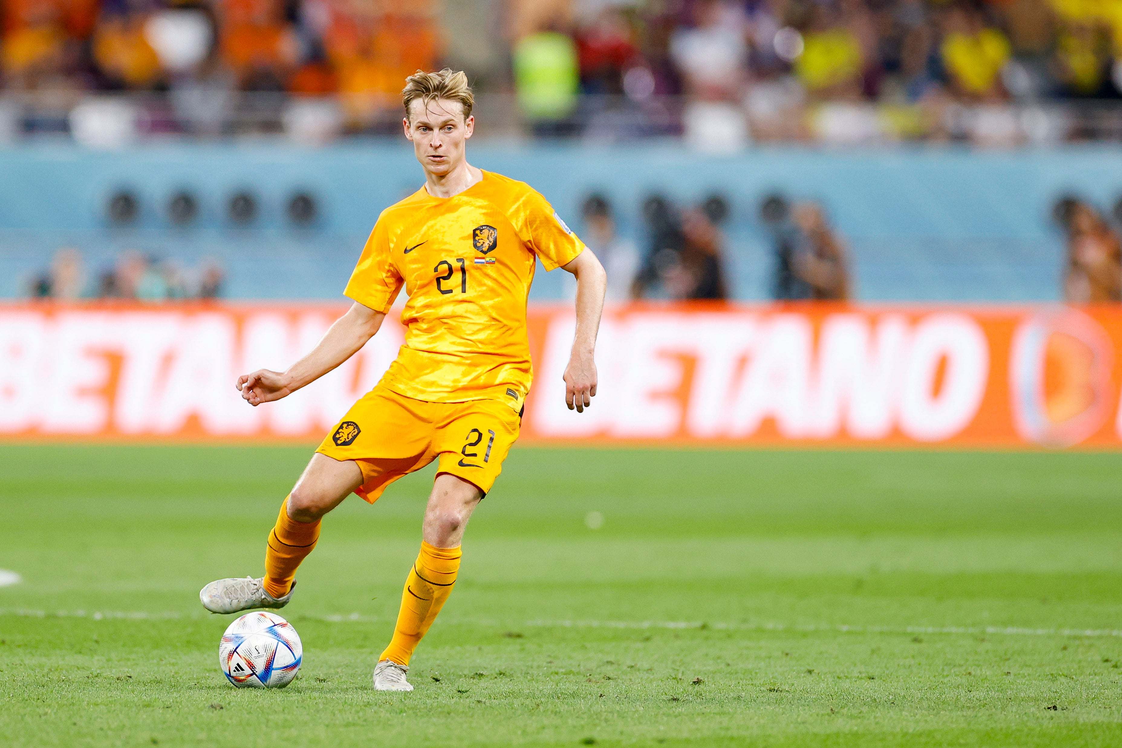 De Jong en el encuentro ante Ecuador.