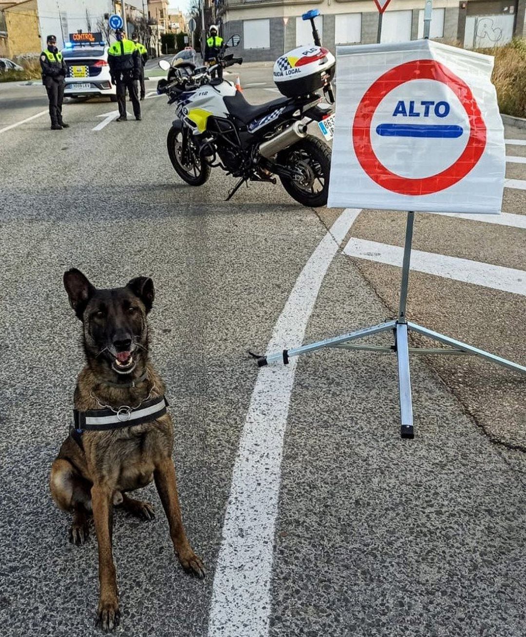 Control de la Policía Local de Gandia