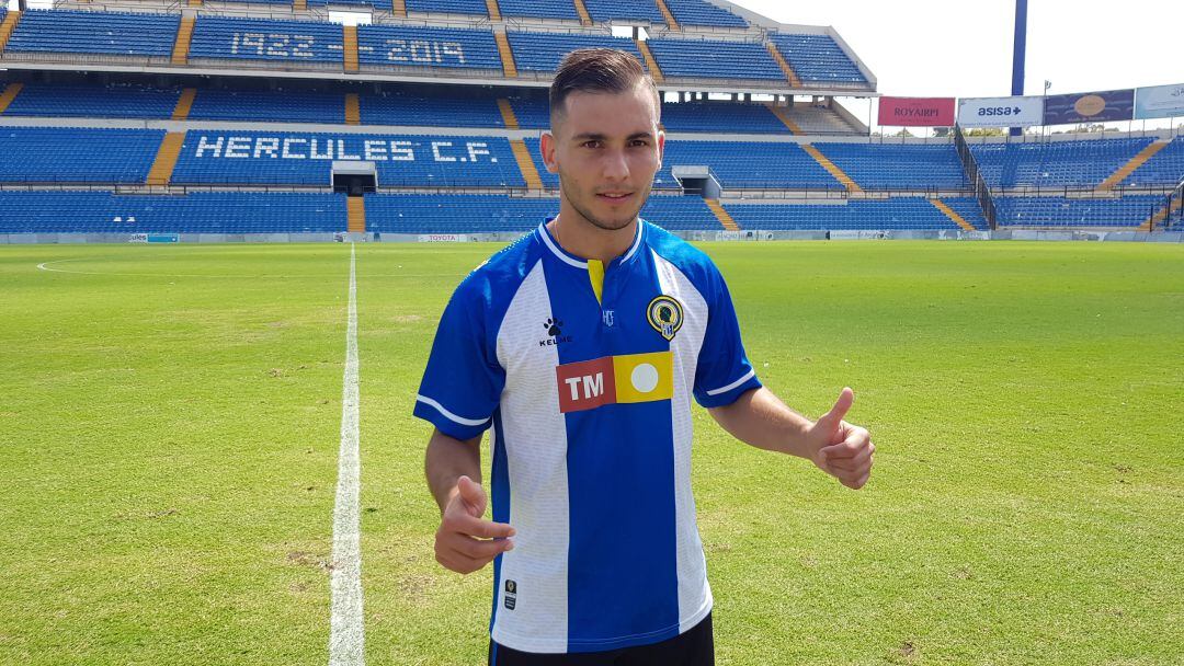 Borja Martínez, jugador del Hércules CF