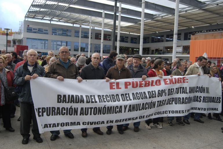 Manifestación del agua en marzo de 2013