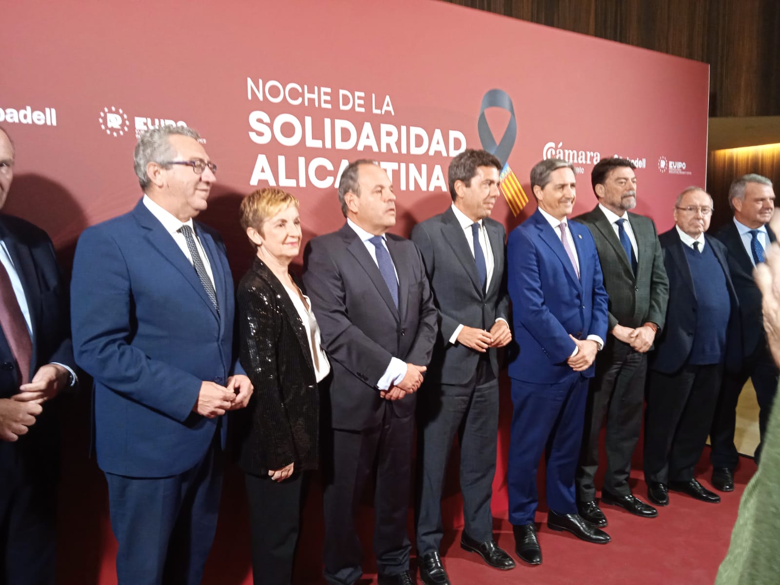 Carlos Mazón, presidente de la Generalitat Valenciana, este martes, en la &quot;Noche de la solidaridad alicantina&quot;