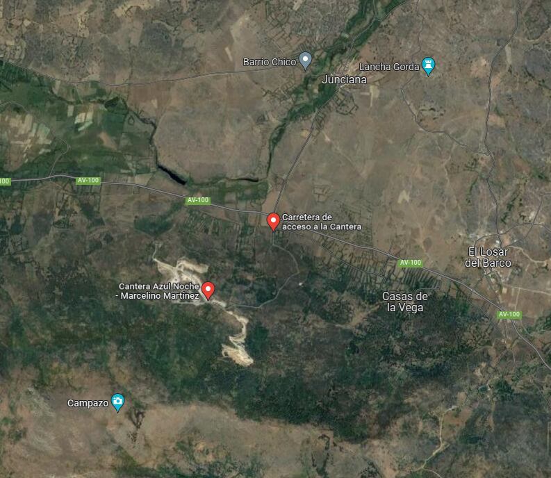 El accidente se produjo en una cantera en las proximidades de Junciana