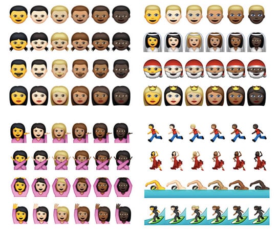 Los emoticonos presentes en las betas actuales de Apple