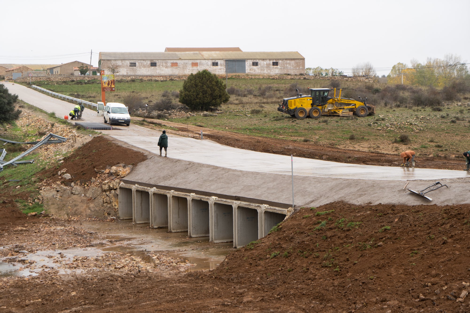 Puente en La Yunta afectado por la DANA