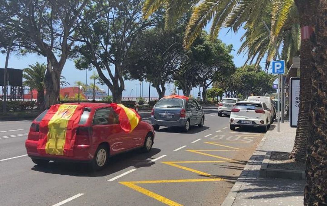 Manifestantes de Vox