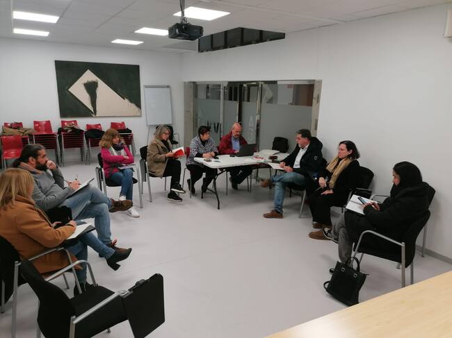 Momento de la reunión de este martes