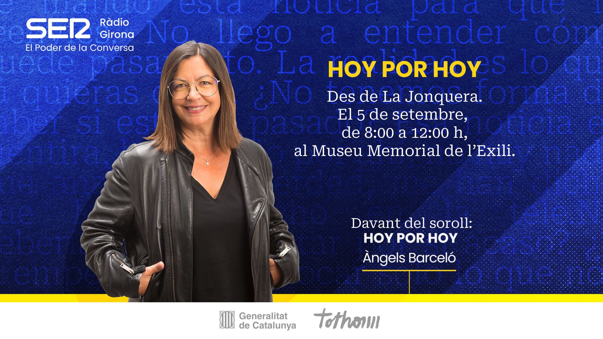 Àngels Barceló a la Jonquera