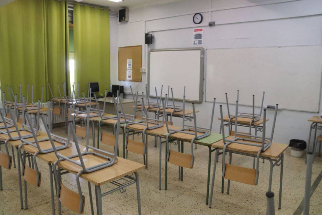 Imatge d'arxiu de l'aula d'un institut