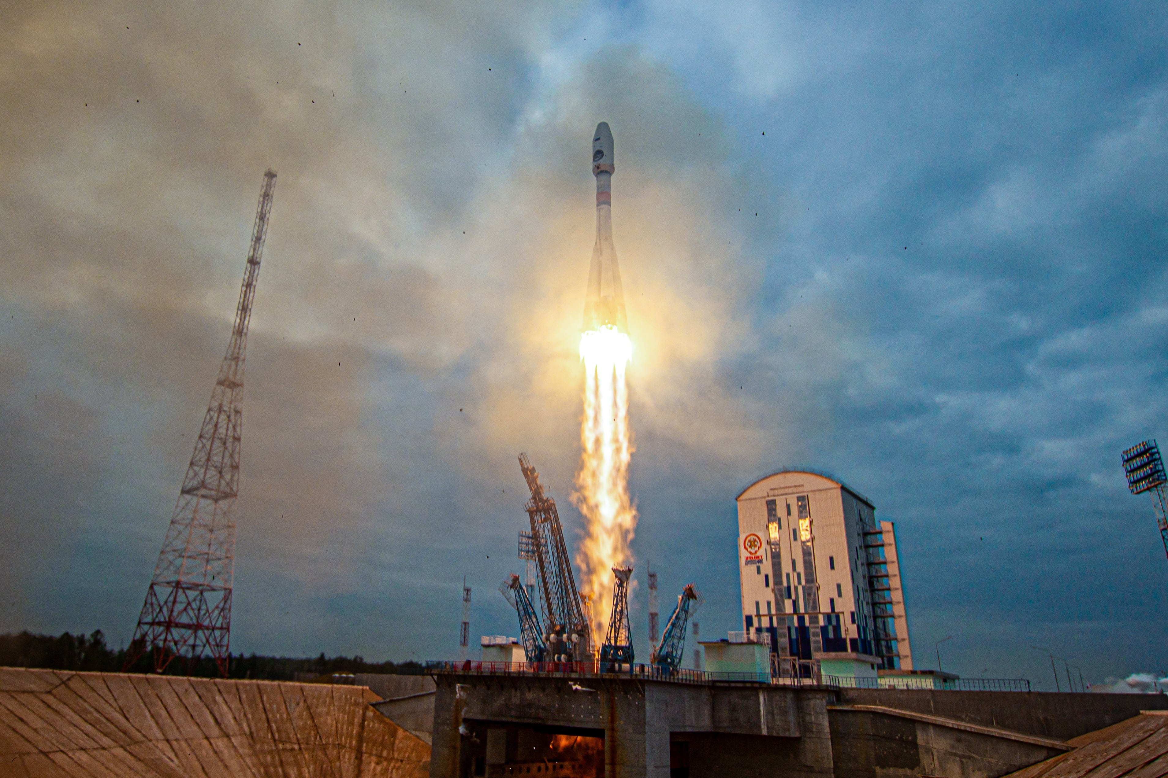 La nave Luna-25 despegando desde Rusia