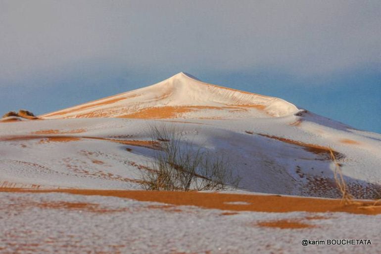 FOTOGALERÍA | Las imágenes de la gran nevada sobre el Sahara