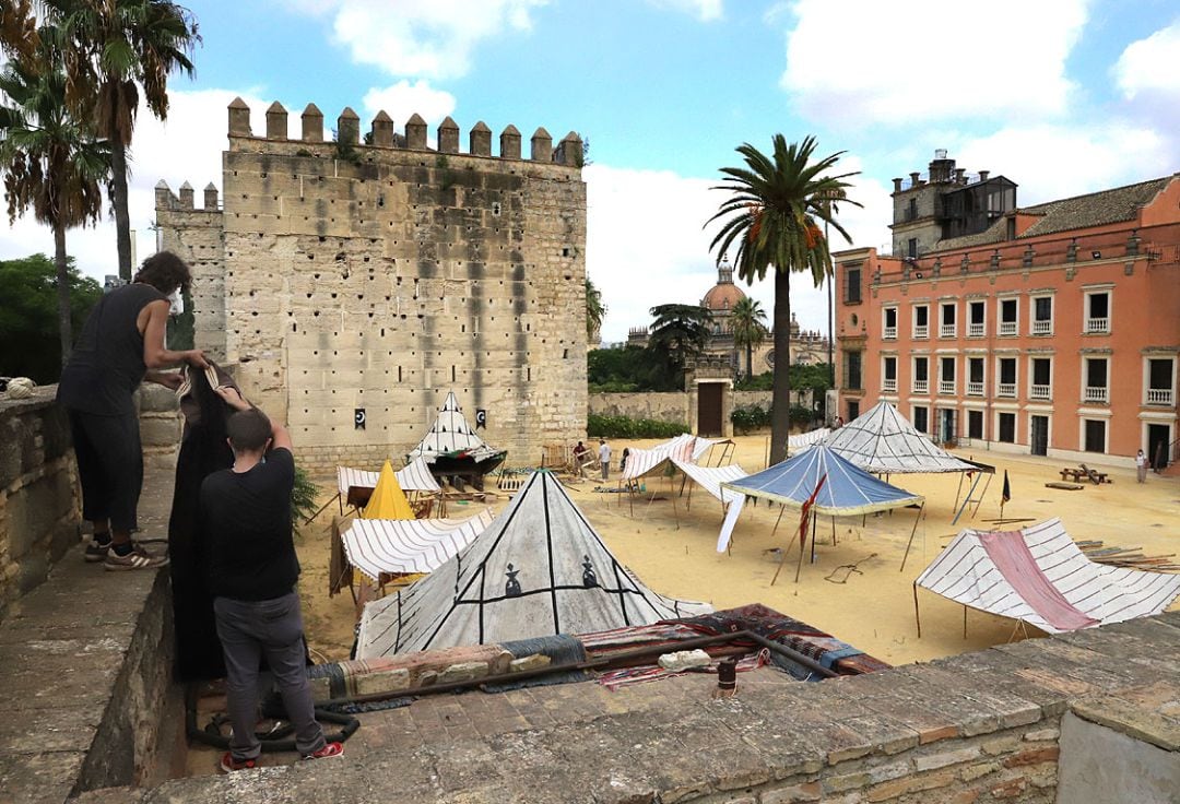 El rodaje ya ha comenzado en el interior del Alcázar de Jerez